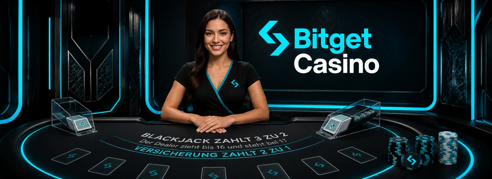 Live-Casino im Bitget Casino mit Tischen von Evolution